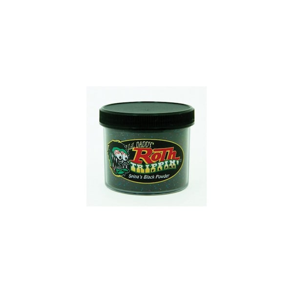 Roth Flake & Pearl Product Spina's Black Powder Trippin' Metal Flake, .015 Standard Size, 2oz Jar TRF212 - main